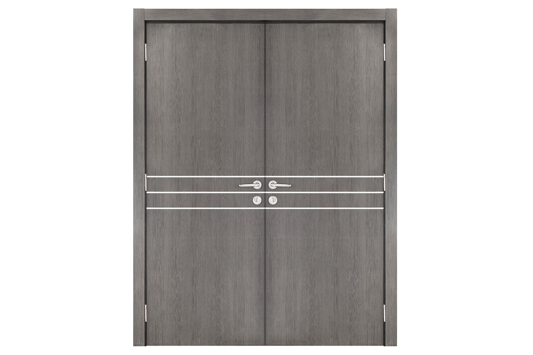 Nova Smart 016 Gray Eco Veneer Modern Interior Door - Double Door