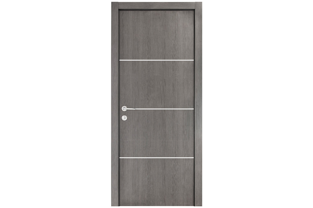 Nova Smart 017 Gray Eco Veneer Modern Interior Door - Single Door