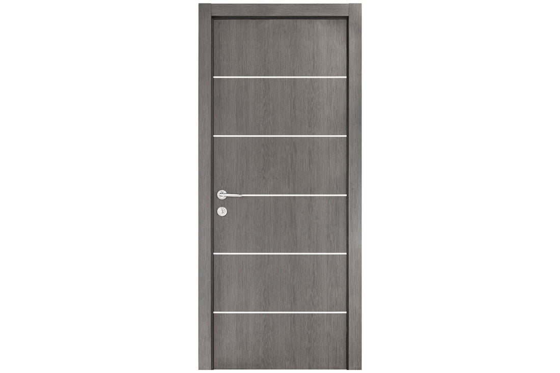 Nova Smart 019 Gray Eco Veneer Modern Interior Door - Single Door