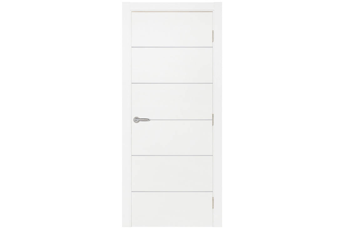 Nova Smart 019 White Cortex Laminated Modern Interior Door - Single Door