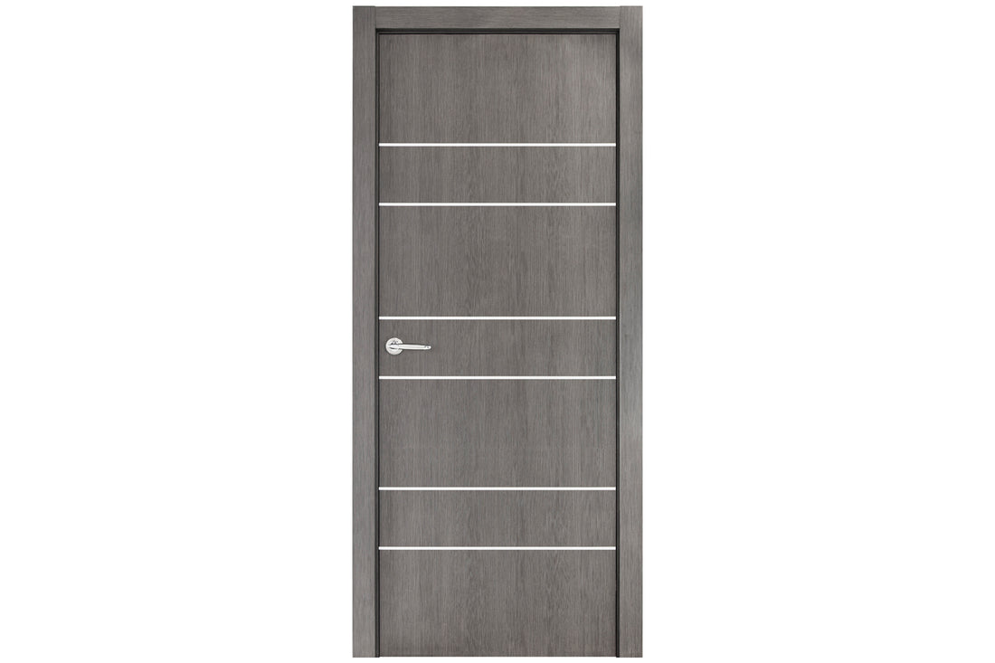 Nova Smart 020 Gray Eco Veneer Modern Interior Door - Single Door