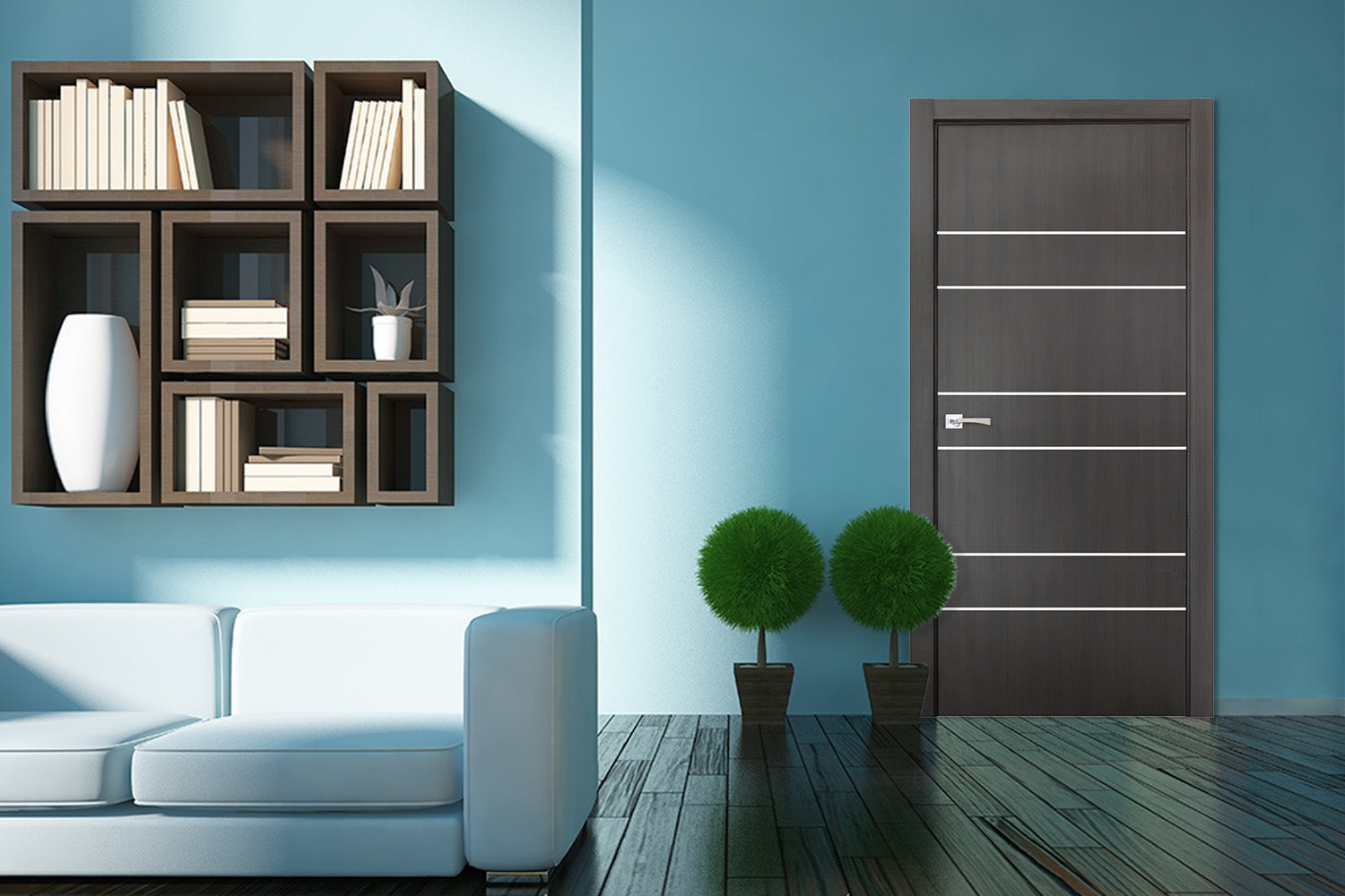 Nova Smart 020 Wenge Eco Veneer Modern Interior Door
