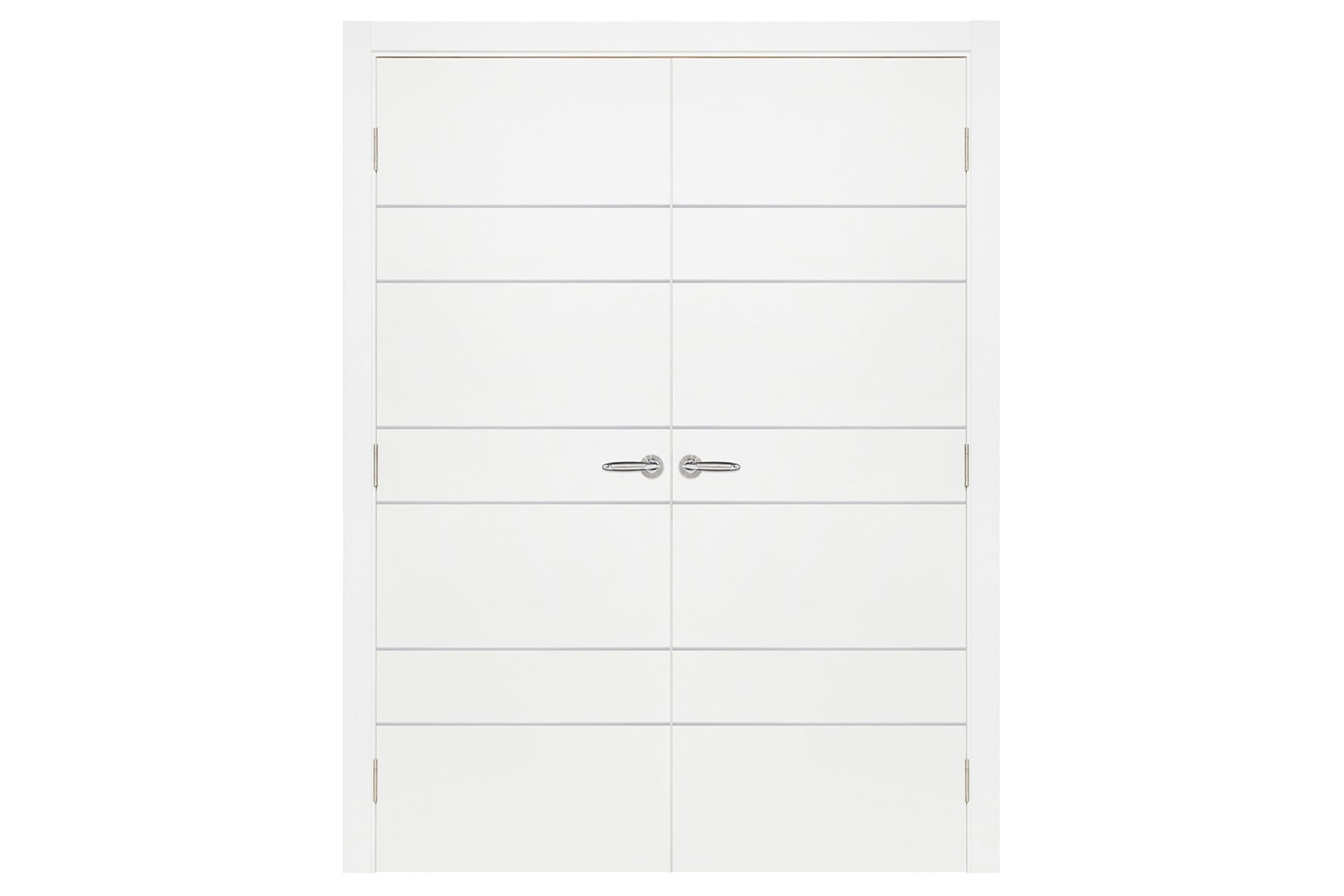 Nova Smart 020 White Cortex Laminated Modern Interior Door - Double Door
