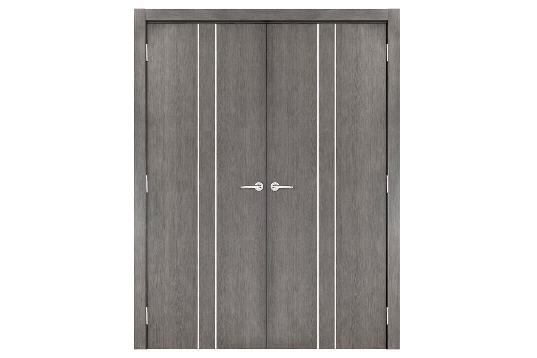 Nova Smart 021 Gray Eco Veneer Modern Interior Door - Double Door