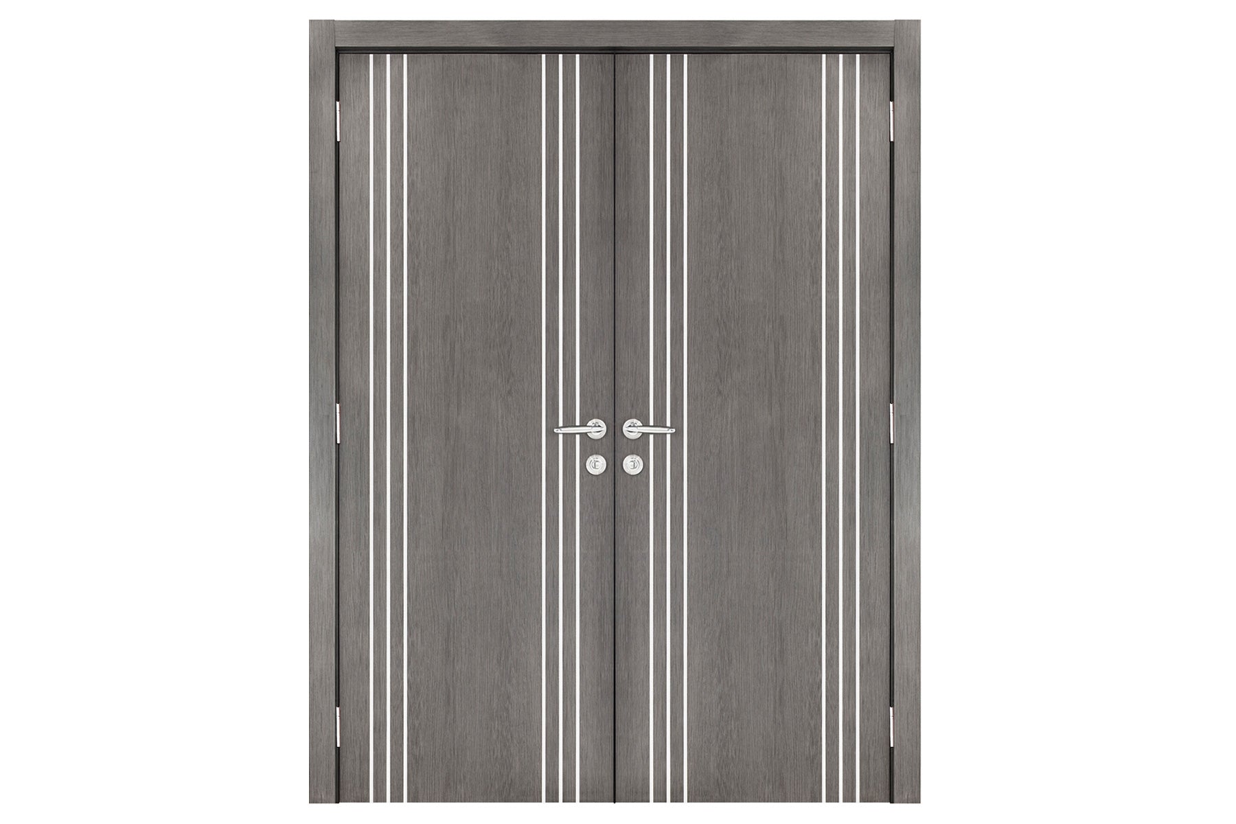 Nova Smart 022 Gray Eco Veneer Modern Interior Door - Double Door
