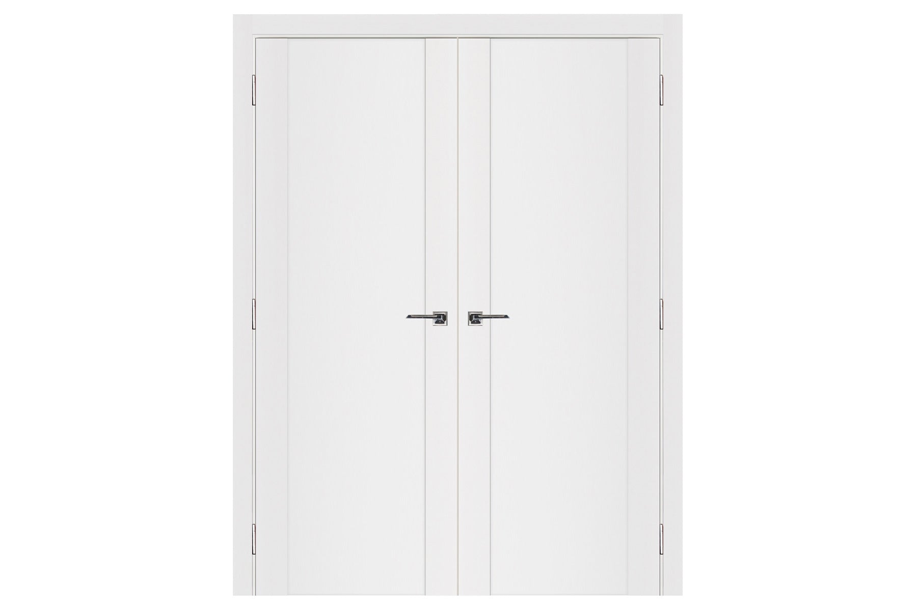 Nova Stile 001 Soft White Laminated Modern Interior Door - Double Door