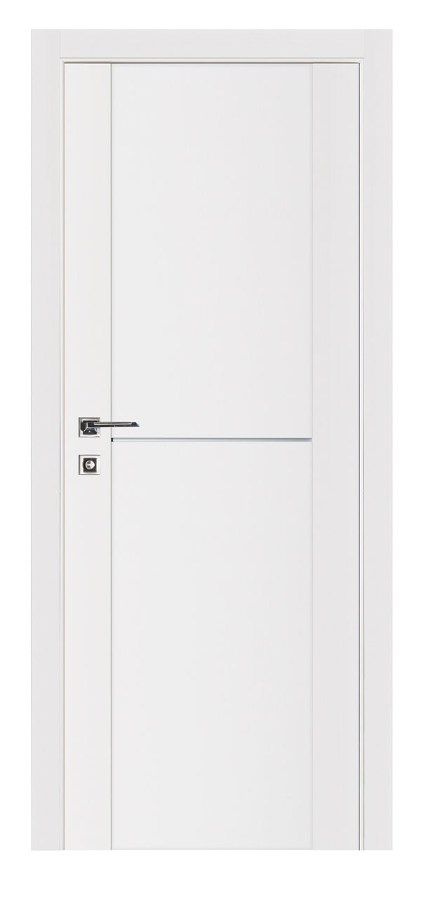 Nova Stile 002 Soft White Laminated Modern Interior Door