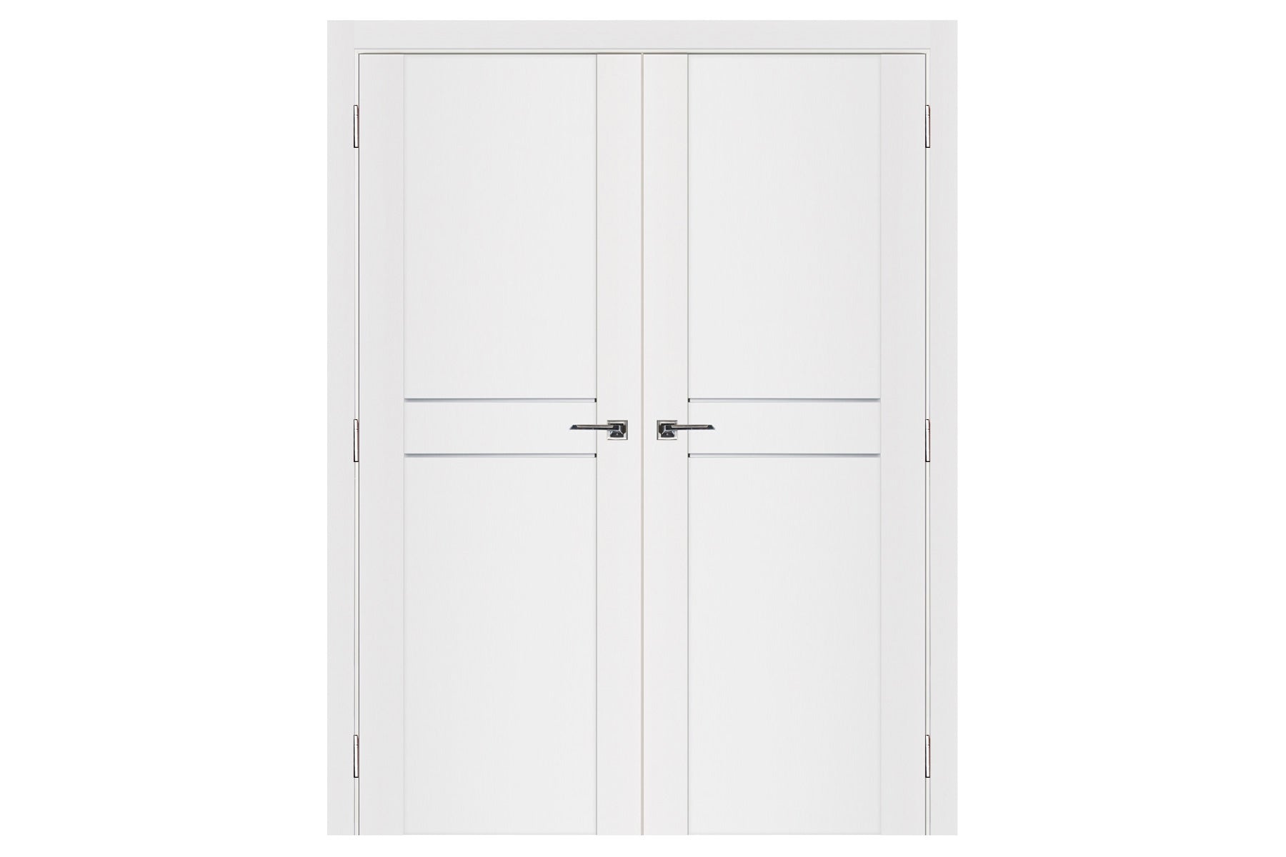 Nova Stile 003 Soft White Laminated Modern Interior Door - Double Door