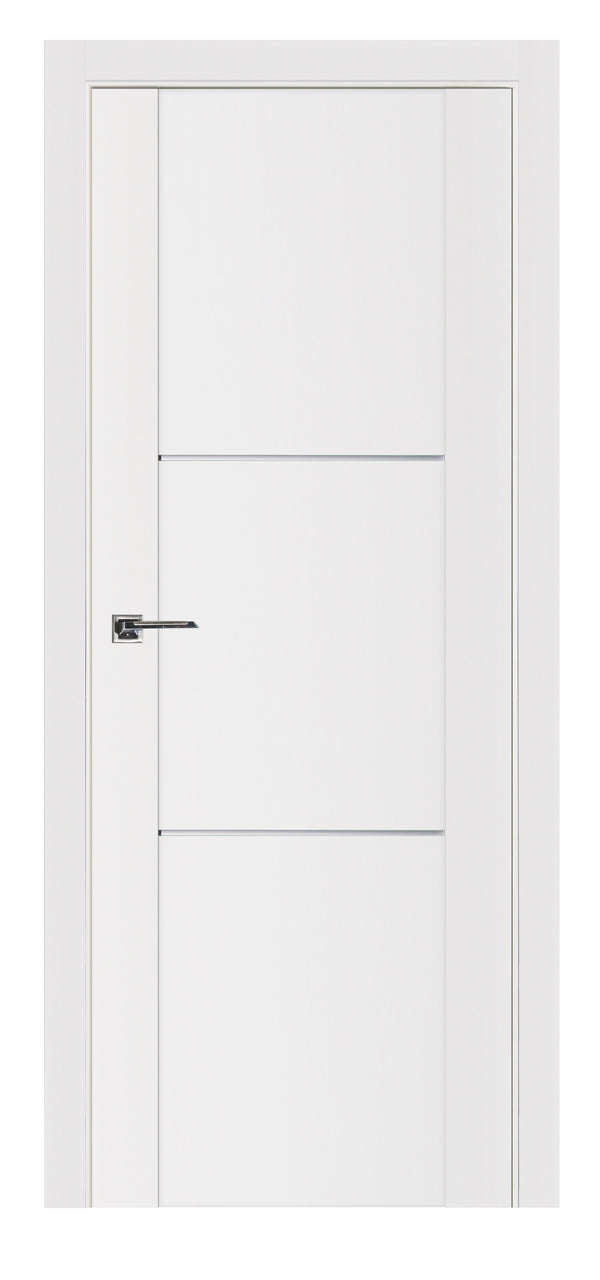 Nova Stile 004 Soft White Laminated Modern Interior Door