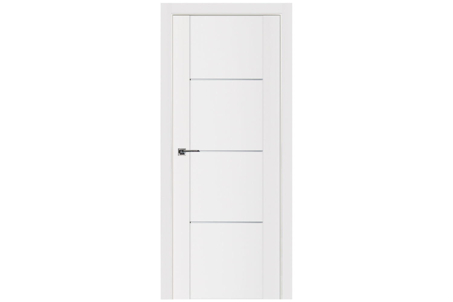 Nova Stile 006 Soft White Laminated Modern Interior Door - Single Door