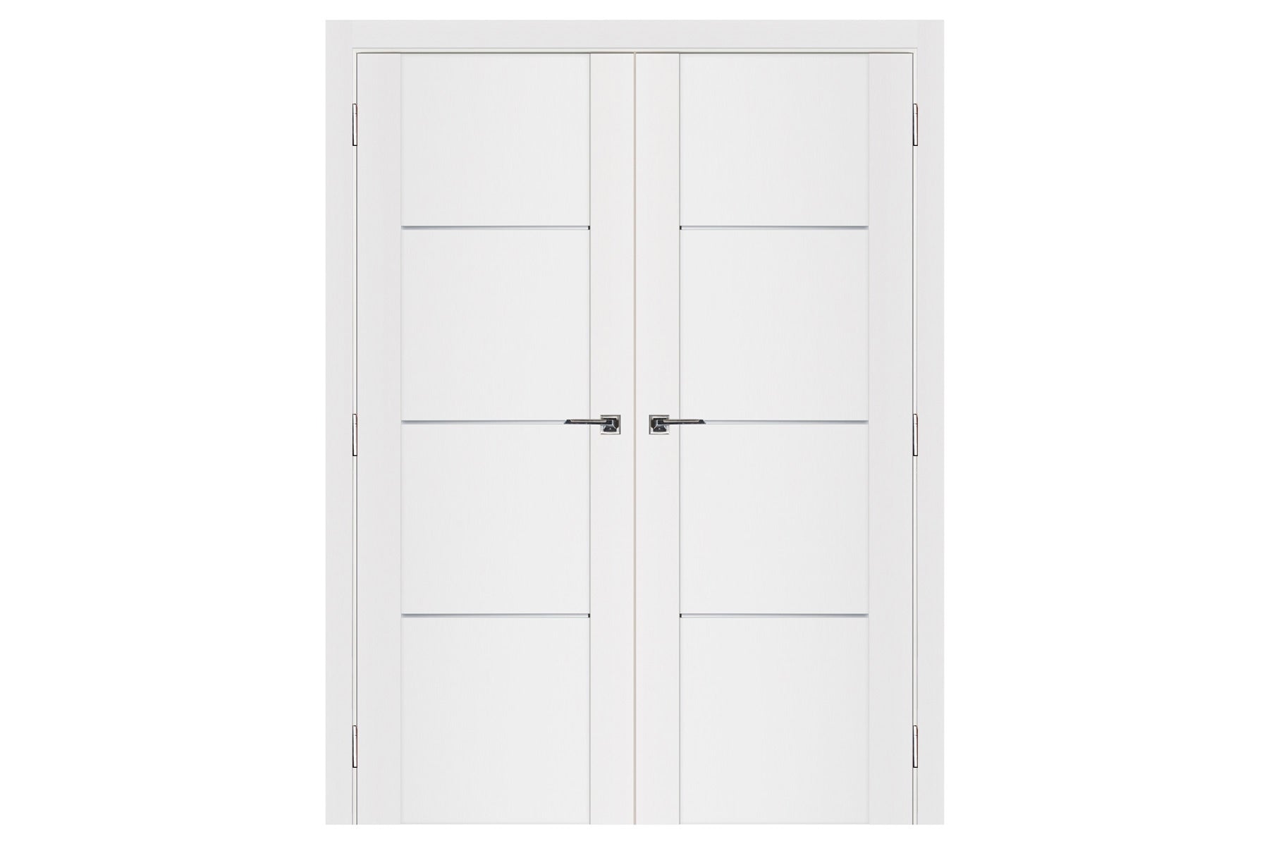 Nova Stile 006 Soft White Laminated Modern Interior Door - Double Door