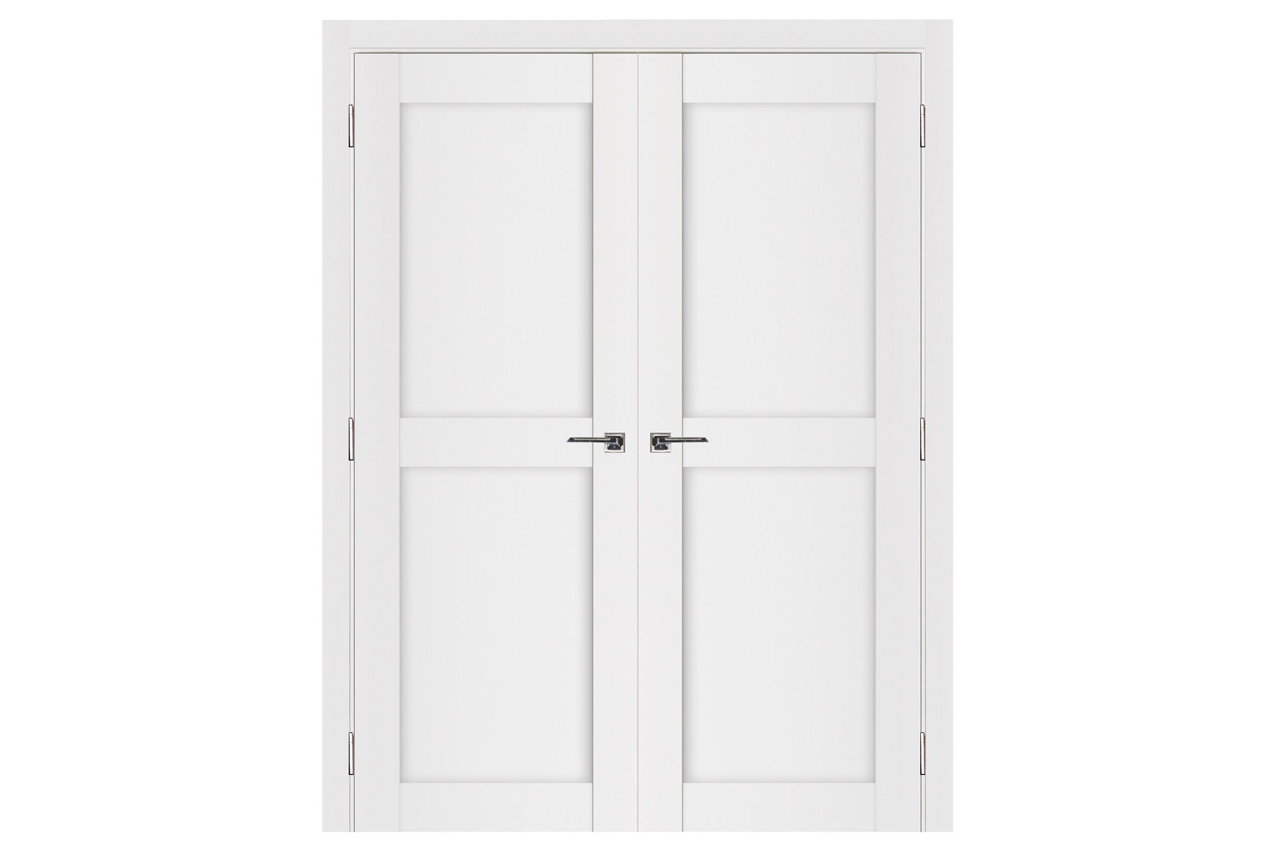 Nova Stile 009 Soft White Laminated Modern Interior Door - Double Door