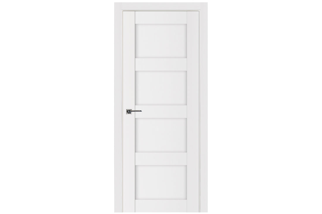 Nova Stile 010 Soft White Laminated Modern Interior Door - Single Door
