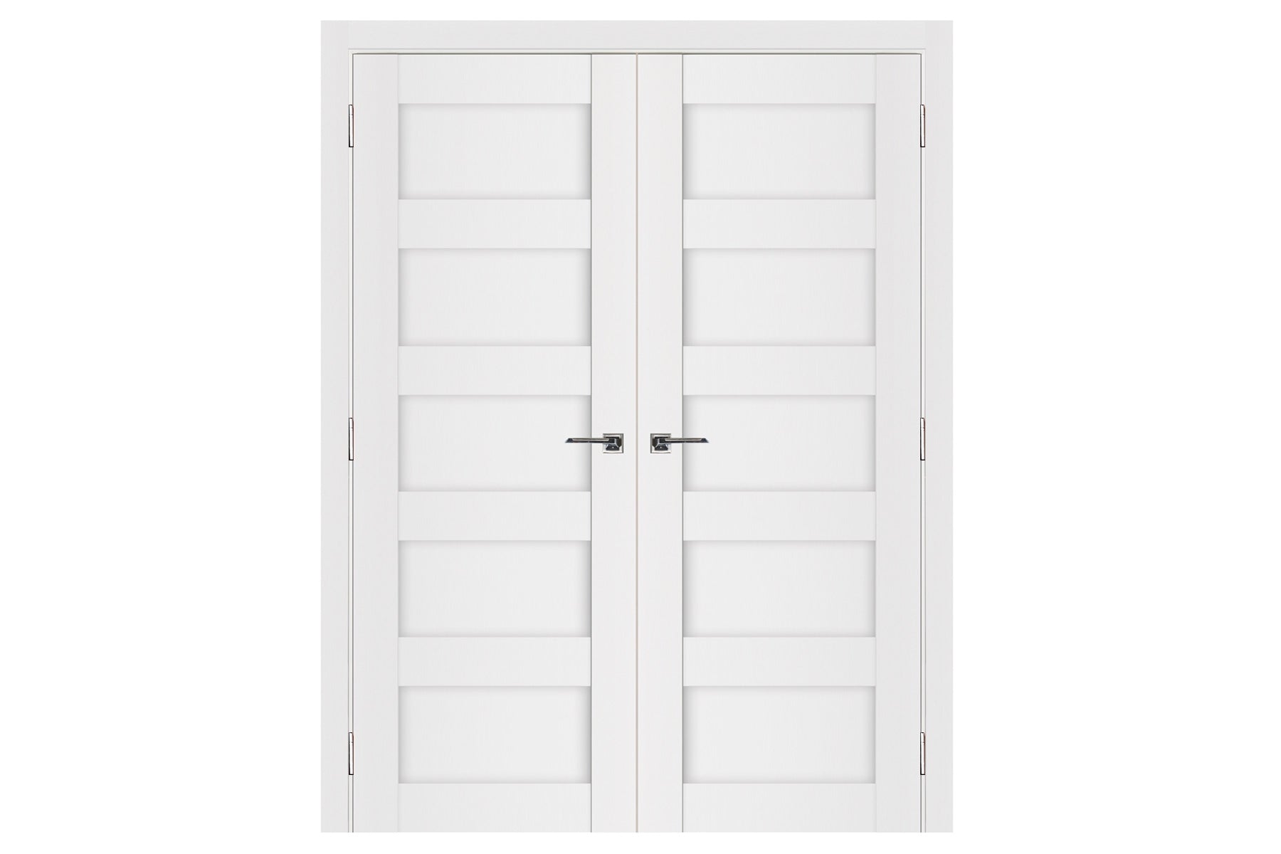 Nova Stile 022 Soft White Laminated Modern Interior Door - Double Door