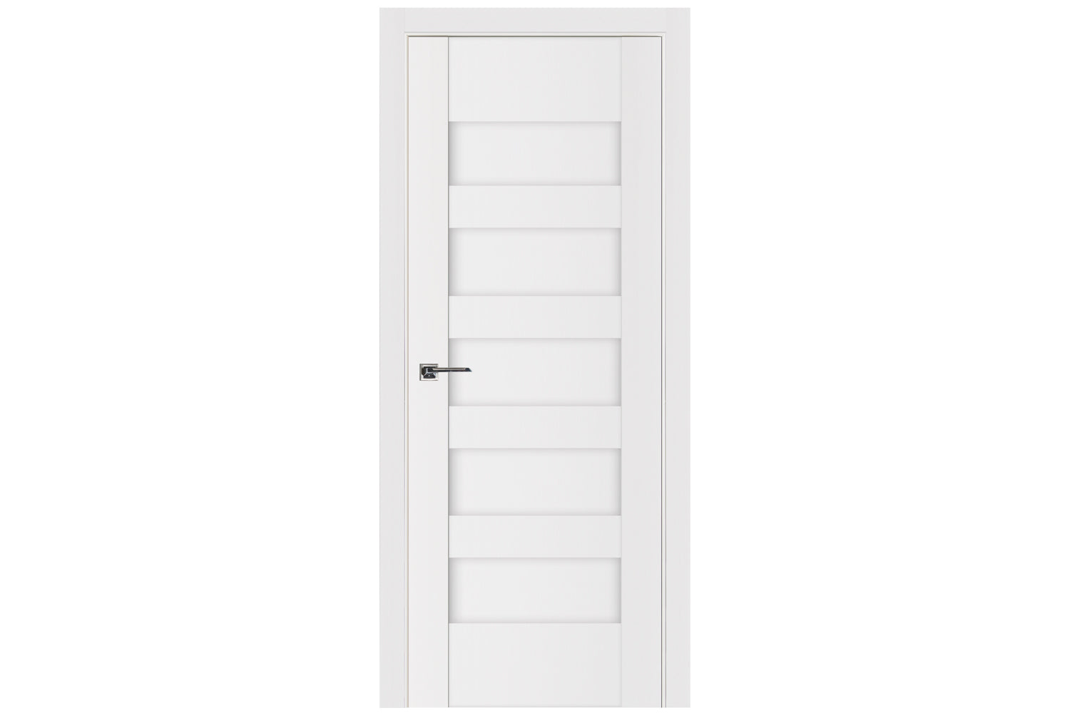 Nova Stile 057 Soft White Laminated Modern Interior Door - Single Door