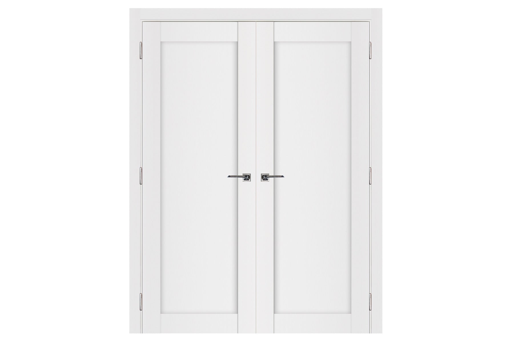 Nova Stile 054 Soft White Laminated Modern Interior Door - Double Door