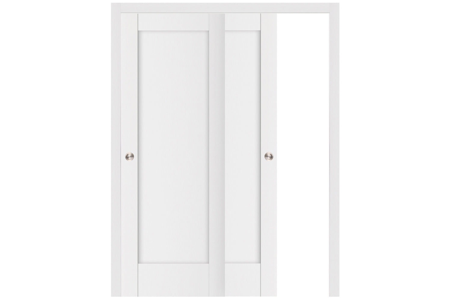 Nova Stile 056 Soft White Laminated Modern Interior Door - Bypass Door