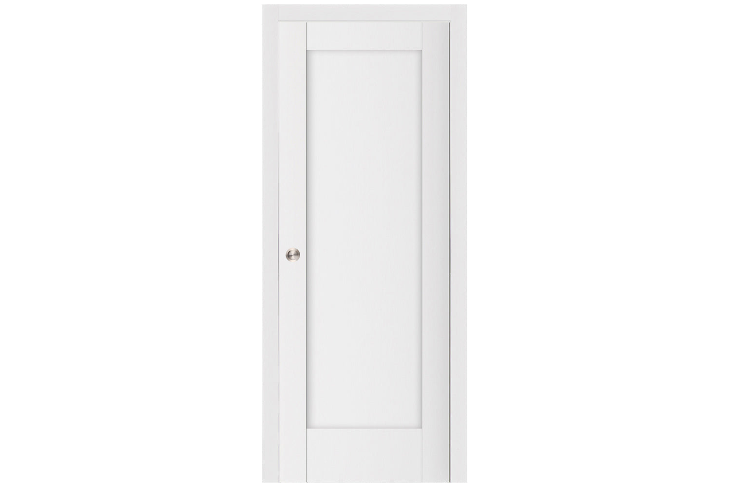 Nova Stile 056 Soft White Laminated Modern Interior Door - Single Pocket