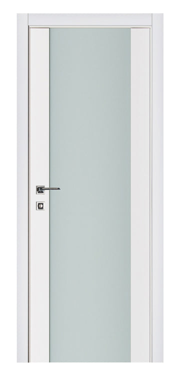 Nova Triplex 001 Soft White Laminated Modern Interior Door
