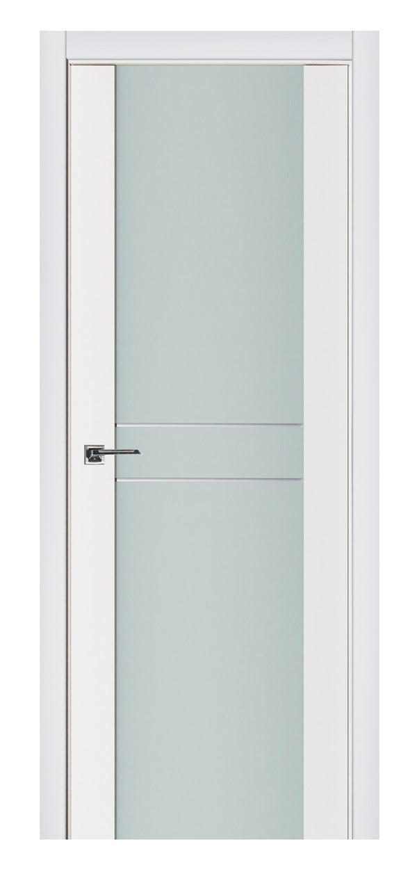 Nova Triplex 003 Soft White Laminated Modern Interior Door