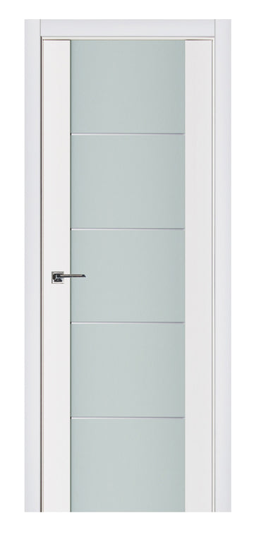 Nova Triplex 007 Soft White Laminated Modern Interior Door