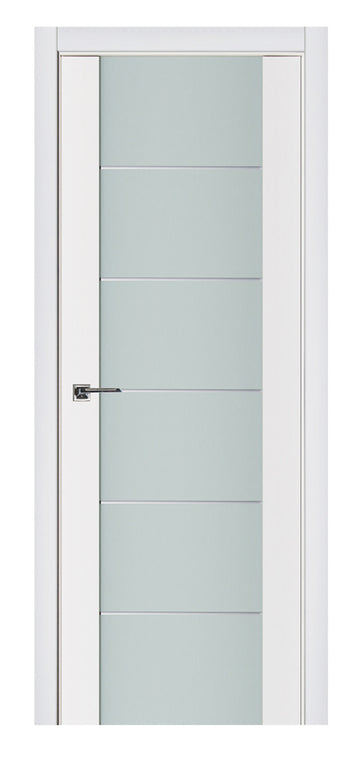 Nova Triplex 008 Soft White Laminated Modern Interior Door
