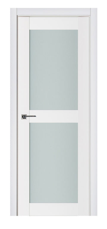 Nova Triplex 009 Soft White Laminated Modern Interior Door