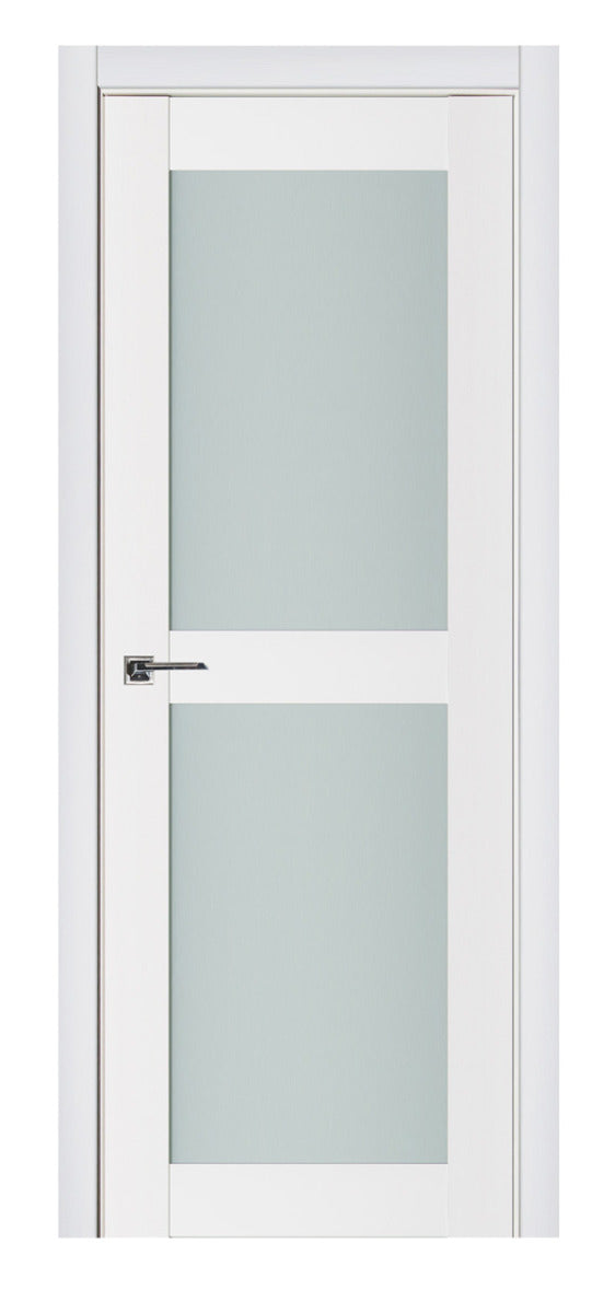 Nova Triplex 009 Soft White Laminated Modern Interior Door