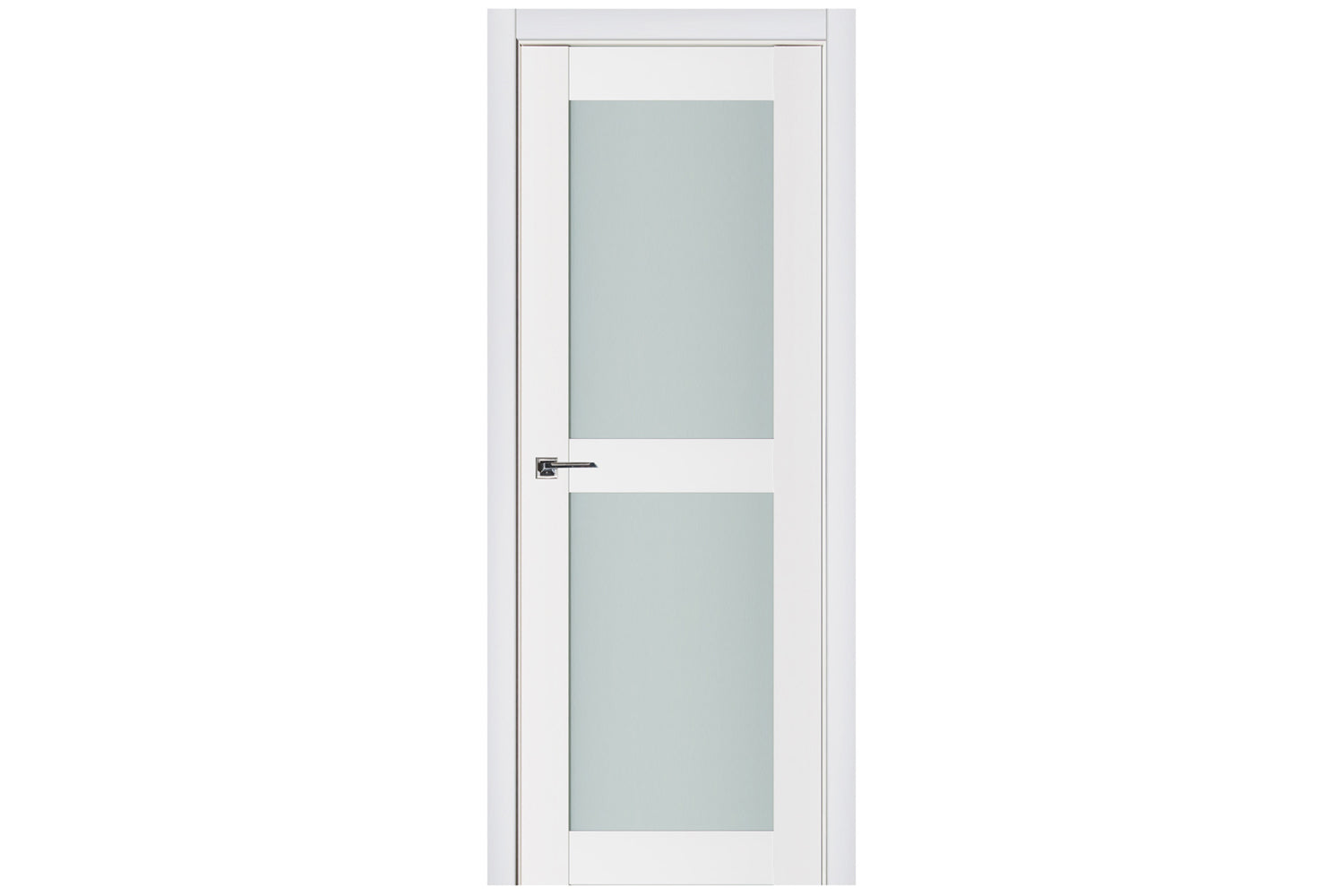 Nova Triplex 009 Soft White Laminated Modern Interior Door - Single Door