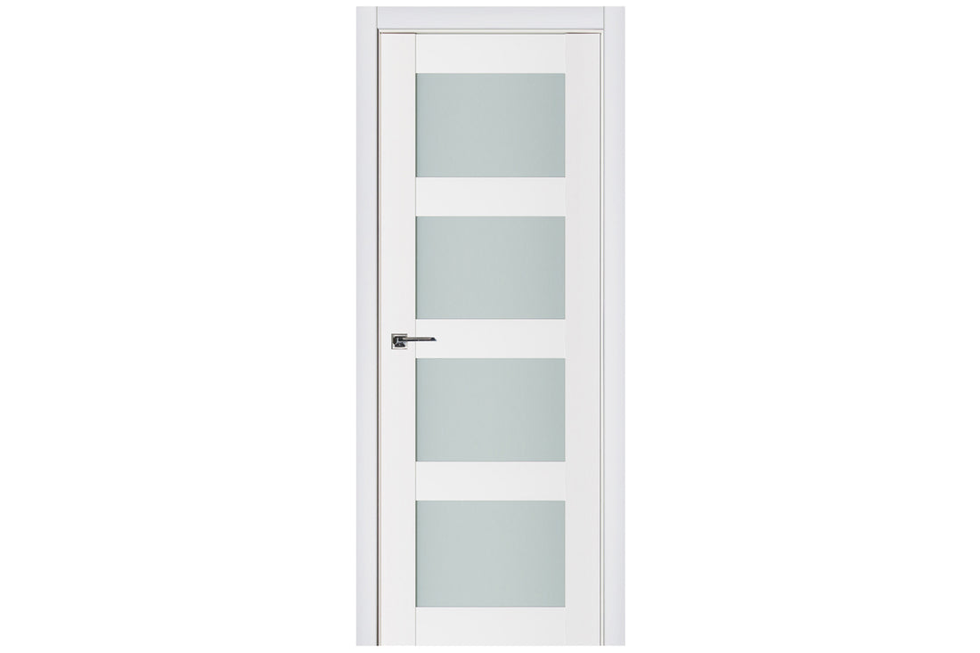 Nova Triplex 010 Soft White Laminated Modern Interior Door - Single Door