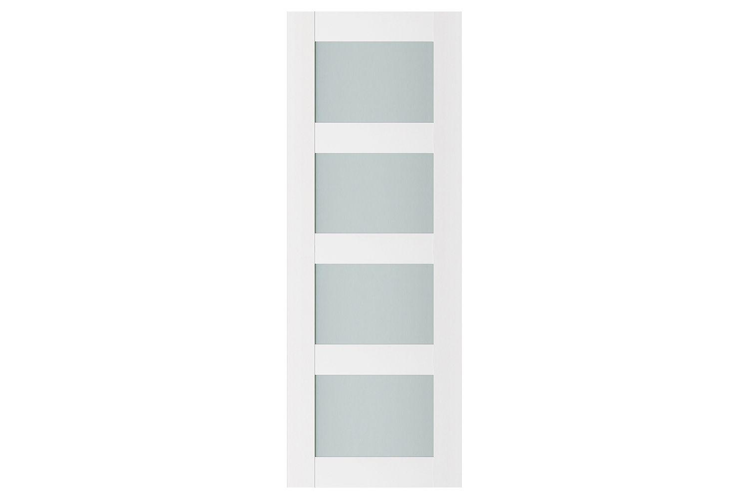 Nova Triplex 010 Soft White Laminated Modern Interior Door - Slab
