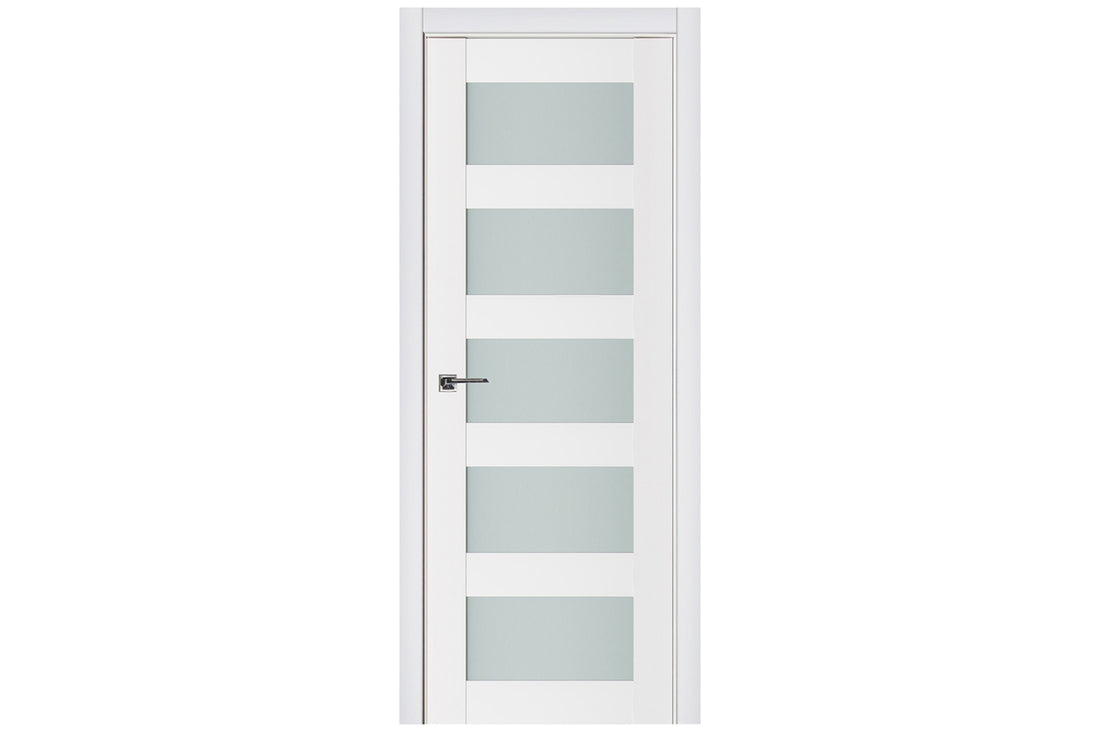 Nova Triplex 022 Soft White Laminated Modern Interior Door - Single Door