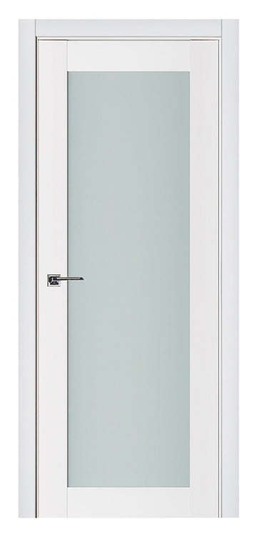 Nova Triplex 054 Soft White Laminated Modern Interior Door