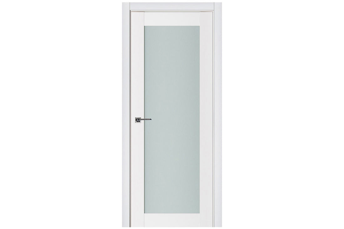 Nova Triplex 054 Soft White Laminated Modern Interior Door - Single Door