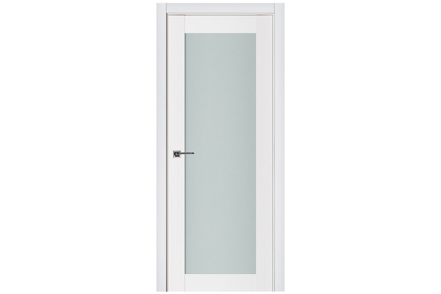 Nova Triplex 054 Soft White Laminated Modern Interior Door - Single Door