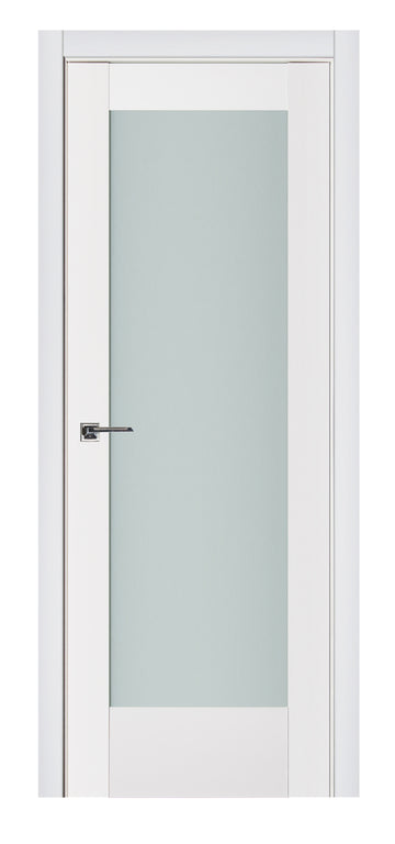Nova Triplex 056 Soft White Laminated Modern Interior Door