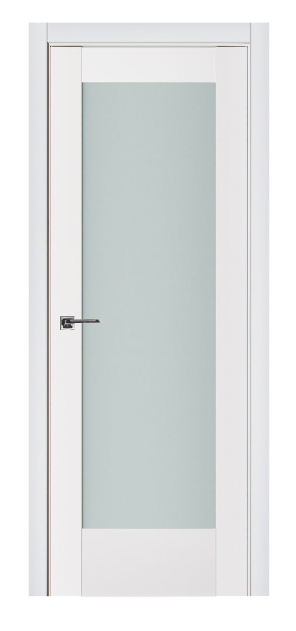 Nova Triplex 056 Soft White Laminated Modern Interior Door