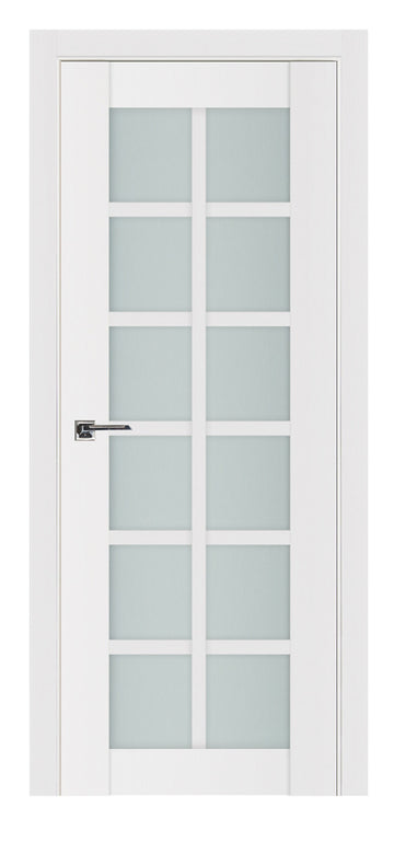 Nova Triplex 12-Lite Soft White Laminated French Door