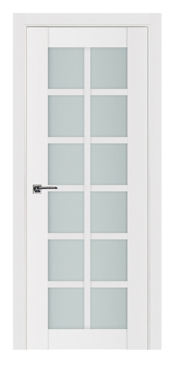 Nova Triplex 12-Lite Soft White Laminated French Door