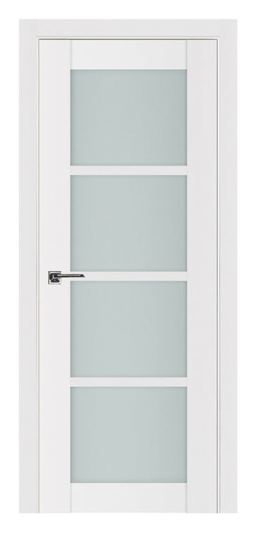 Nova Triplex 4-Lite Soft White Laminated French Door