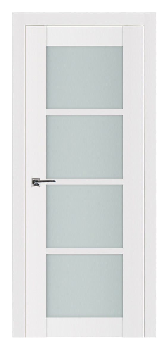 Nova Triplex 4-Lite Soft White Laminated French Door