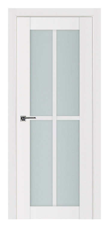 Nova Triplex 4-Lite Vertical Soft White Laminated French Door