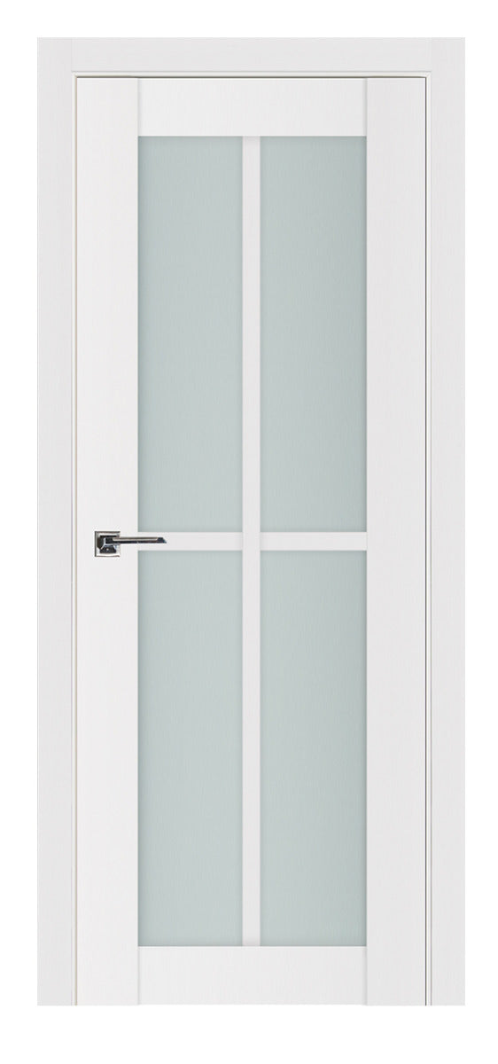 Nova Triplex 4-Lite Vertical Soft White Laminated French Door