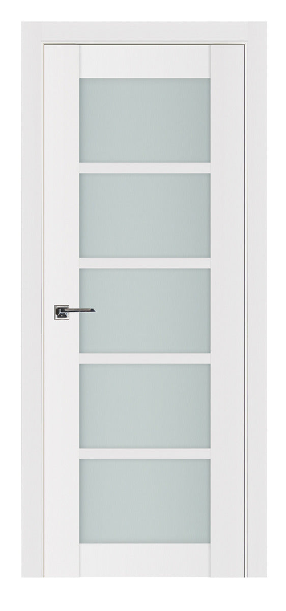 Nova Triplex 5-Lite Soft White Laminated French Door