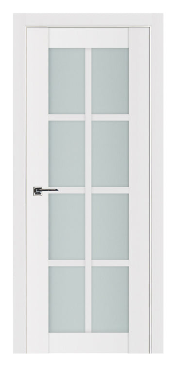 Nova Triplex 8-Lite Soft White Laminated French Door