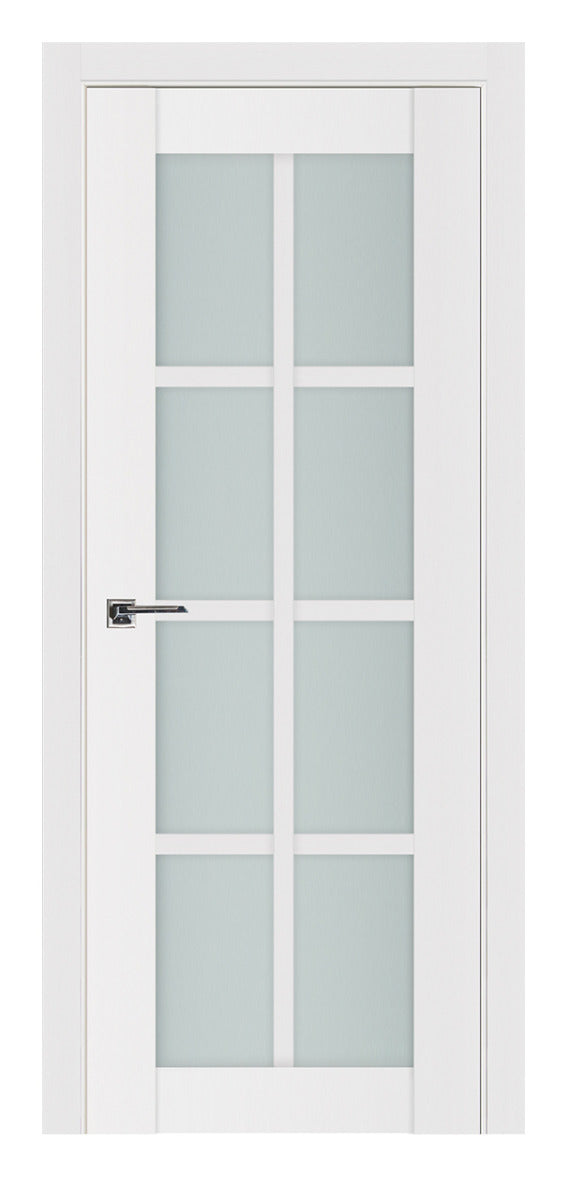 Nova Triplex 8-Lite Soft White Laminated French Door