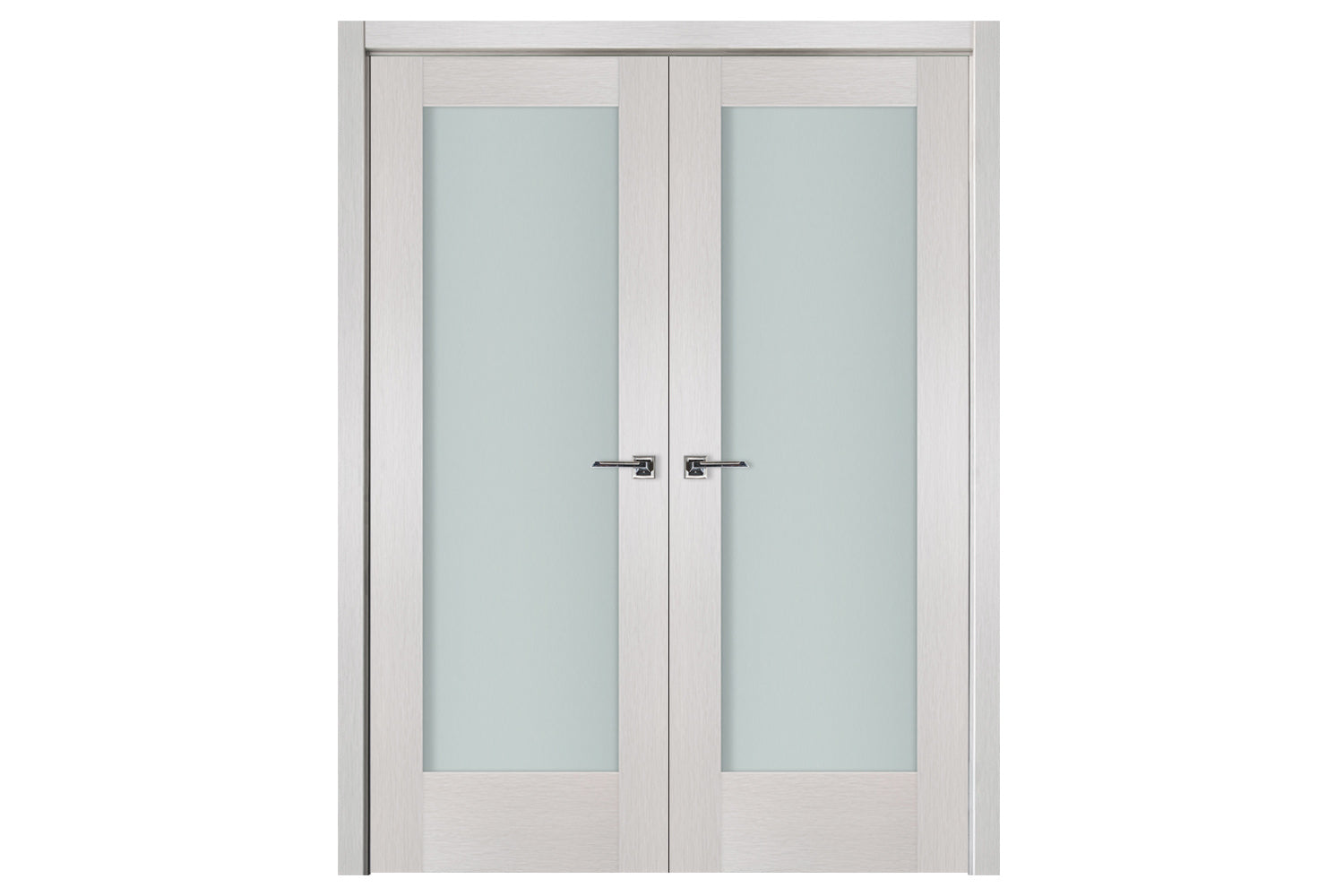 Nova 1-Lite White Wenge Ext Laminated French Door - Double Door