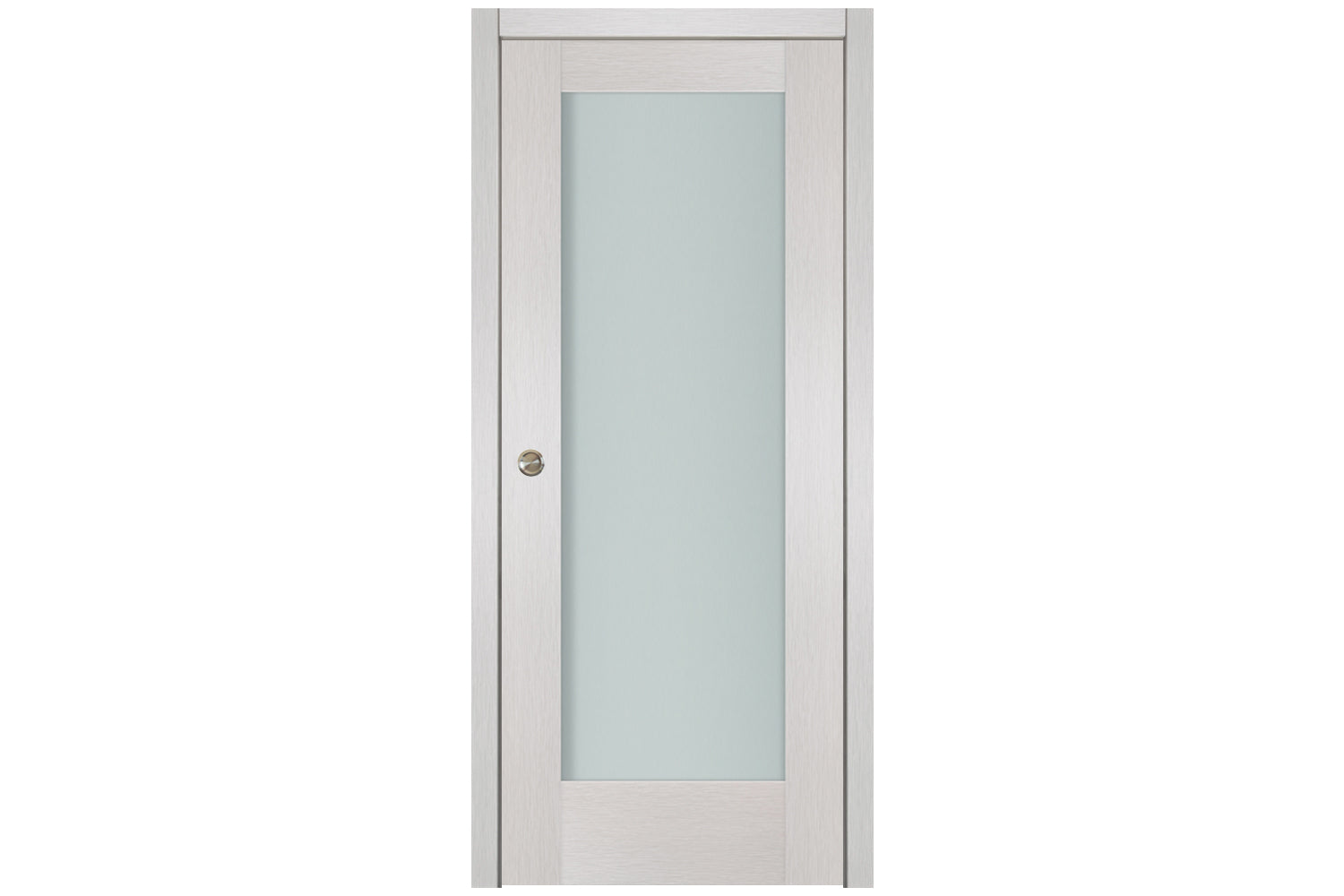 Nova 1-Lite White Wenge Ext Laminated French Door - Single Pocket