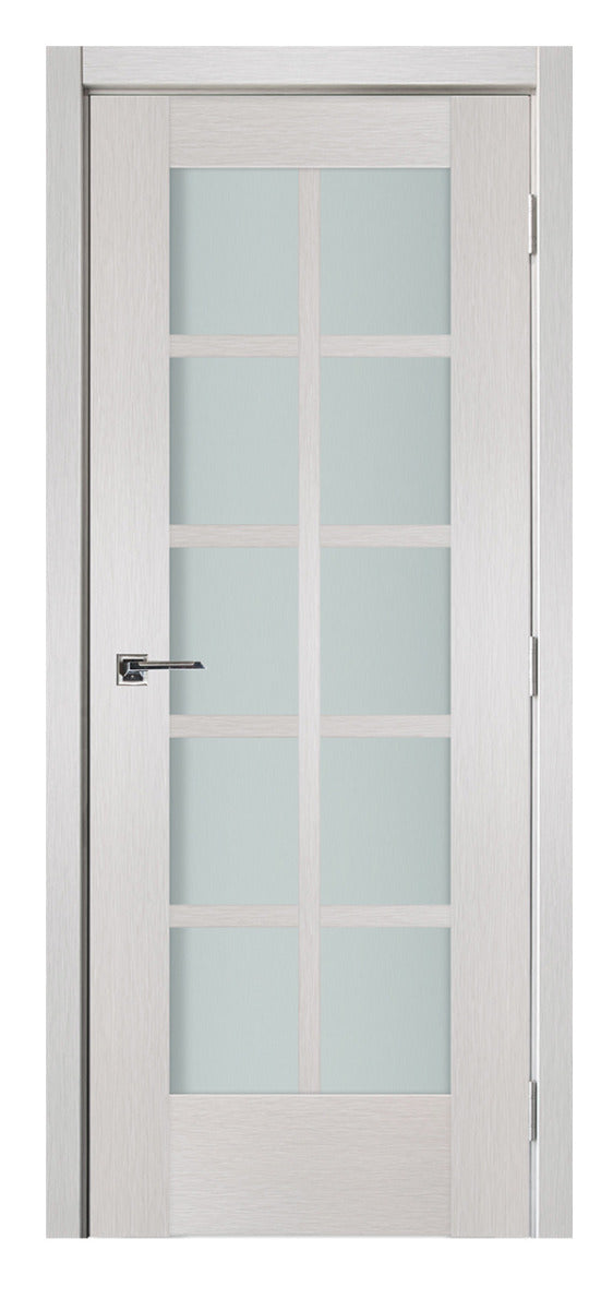 Nova 10-Lite White Wenge Ext Laminated French Door