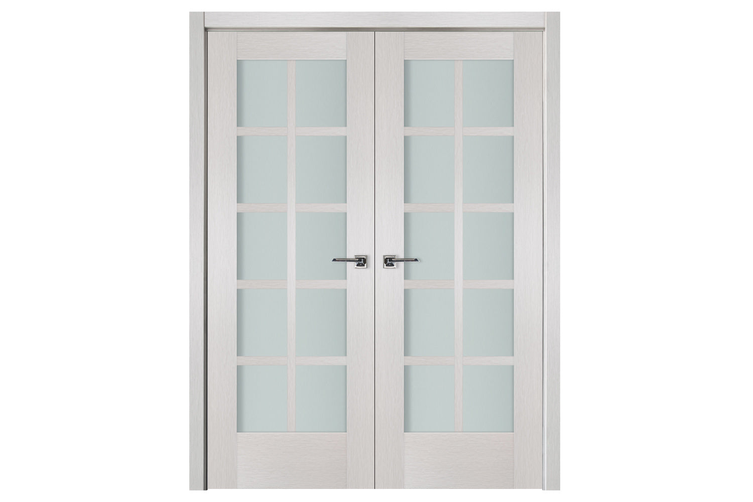 Nova 10-Lite White Wenge Ext Laminated French Door - Double Door